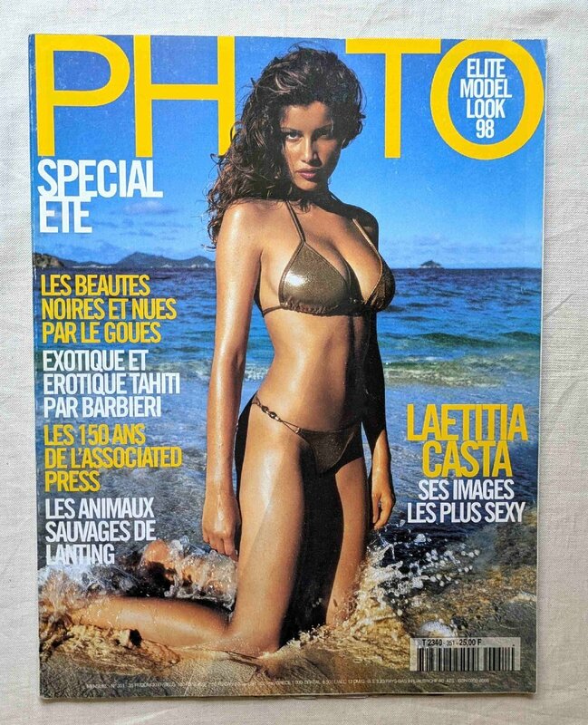 レティシア・カスタ 1998年 Laetitia Casta スーパーモデル フランス洋書 PHOTO Ete