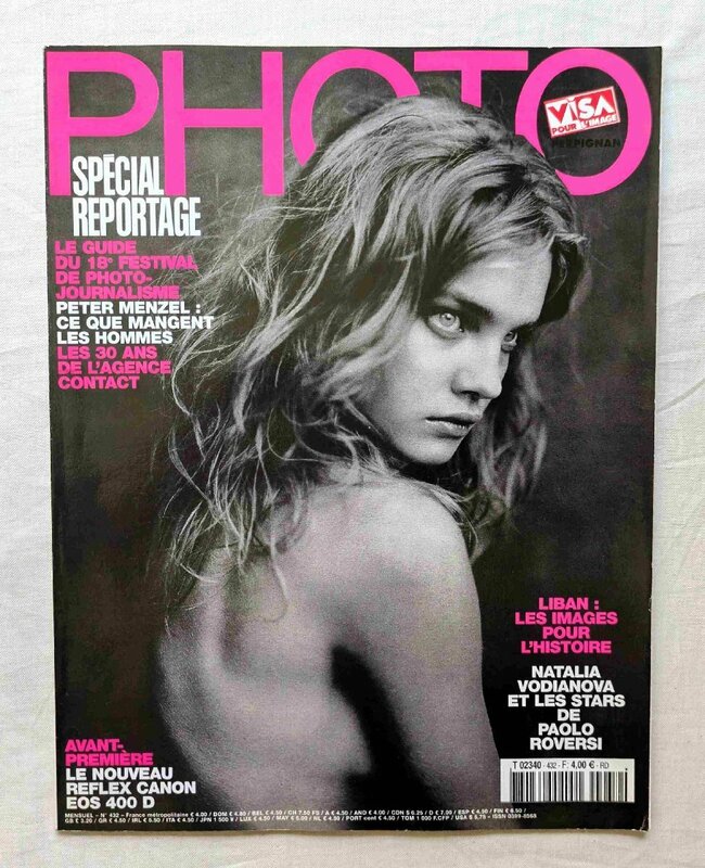 ナタリア・ヴォディアノヴァ 表紙 スーパーモデル 2006年 フランス洋書 PHOTO Natalia Vodianova/パオロ・ロベルシ Paolo Roversi