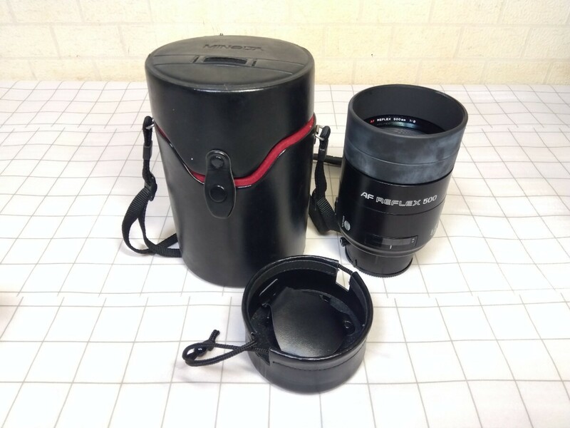 698■MINOLTA　レフレックス　AF REFLEX 500mm　1:8　レンズ　ミノルタ　動作未確認　ジャンク現状品