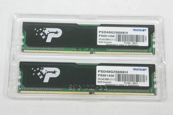PATRIOT DDR4 2666MHz 4GB × 2 8GB デスクトップ用メモリ PSD48G2666K H A713
