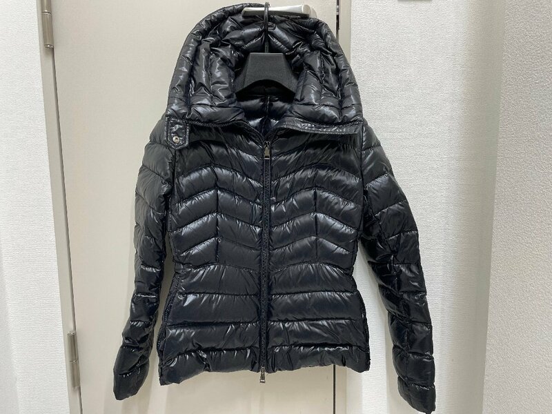 【美品】 MONCLER モンクレール AULINE GIUBBOTTO E2034591805 ダウンジャケット 黒 ブラック 表記サイズ：0