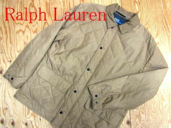 ★ラルフローレン RalphLauren★メンズ 裏ヘリンボーンツイード キルティングジップジャケット★R60602034A