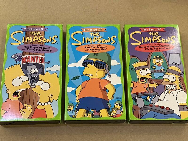（21）VHSビデオ　ザ・ベスト・オブ・ザ・シンプソンズ　3巻セット　ボックス　The SIMPSONS