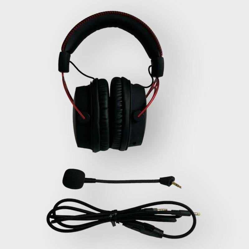 HyperX Cloud Alpha ゲーミング ヘッドセット インライン音量コントロールBox付属 レッド HX-HSCA-RD/AS