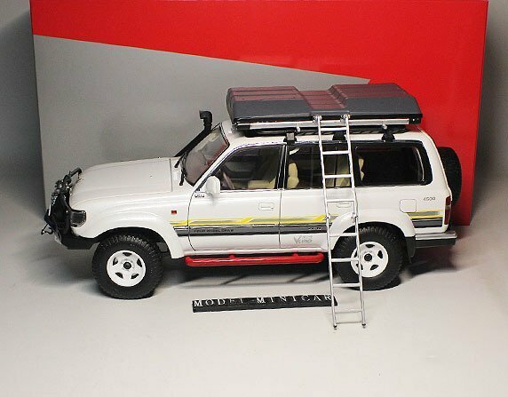 ▲超希少！白！Modified version！KENGFAI 1/18 トヨタ LAND CRUISER ランドクルーザー LC80 新品