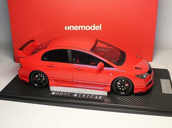 ▲最後1台！超貴重な！Red！世界限定！ONE MODEL 1/18 ホンダ HONDA Civic シビック Type R FD2 Mugen RR 新品 Resin Model