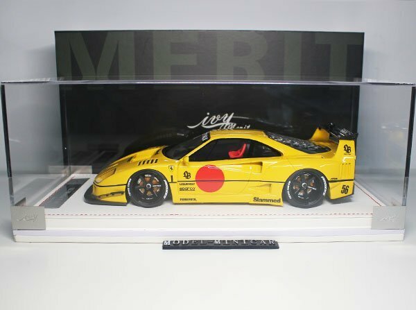 ▲超貴重な！Yellow！世界限定69台！IM 1/18 フェラーリ Ferrari F40 LBWK LB Works Zero Fighter 新品 Resin Model