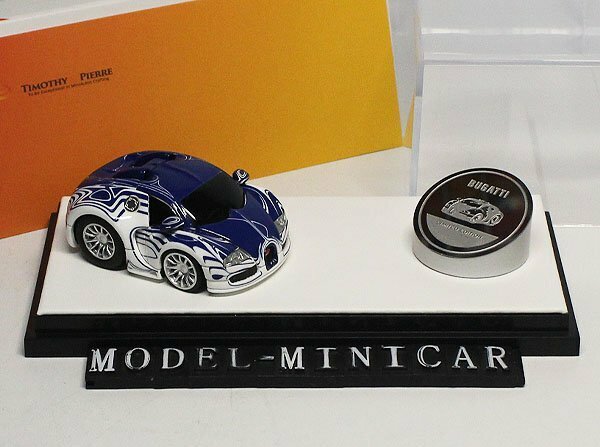 ▲世界限定399台！セラミックス！Blue White！TP 1/64 ブガッティ BUGATTI ヴェイロン Veyron EB 16.4 2005 CAR 黑白 新品 Q Resin Model