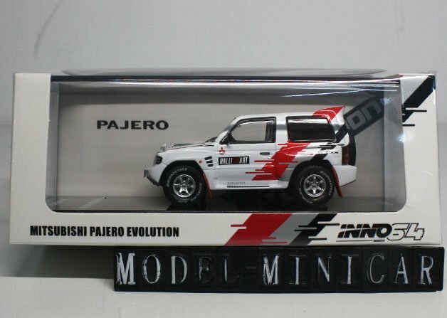 ▲超希少！INNO 1/64 MITSUBISHI PAJERO EVOLUTION RALLIART White IN64-EVOP-RAWHI 新品