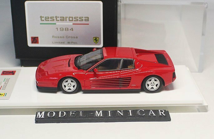 ▲超希少！世界限定60台！DMH 1/43 フェラーリ Ferrari Testarossa テスタロッサ 1984 赤 新品 Resin Model