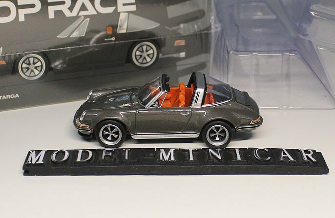 ▲超希少！Grey！世界限定！POPRACE 1/64 ポルシェ Porsche 911 964 930 Singer Targa 新品