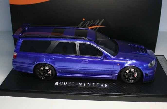 ▲超希少！青！世界限定99台！IM 1/18 日産 NISSAN Stagea GTR R34 GT-R Wagon WC34 260RS ワゴン 新品 Resin Model