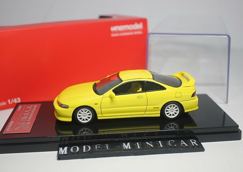 ▲入手困難！Yellow！世界限定！OneModel 1/43 ホンダ Honda Civic シビックType R タイプ R Integra DC2 Resin Model ONE MODEL