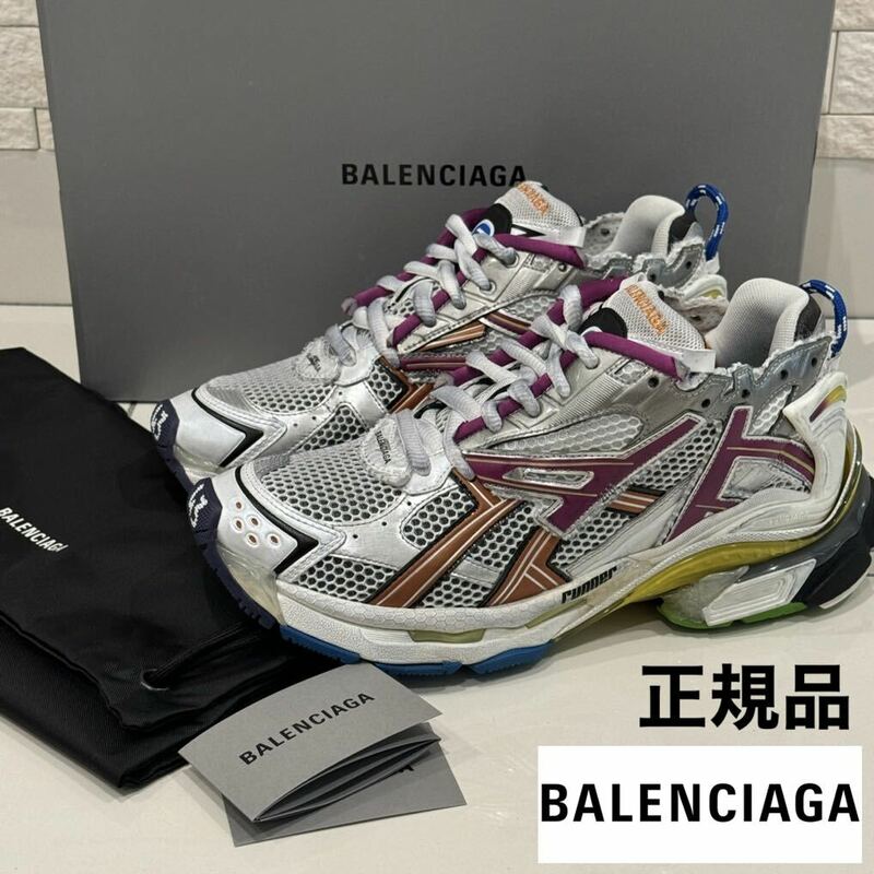 美品 バレンシアガ ランナー スニーカー 靴 BALENCIAGA RUNNER SNEAKERS 43 28 デムナ ヴァザリア アディダス シューズ 3XL 10XL トリプルS