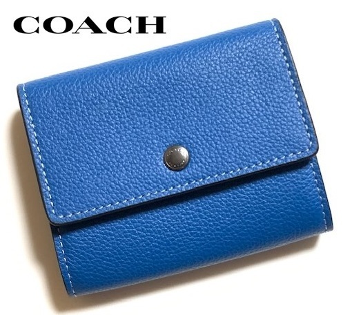 特価！ 人気 COACH コーチ メンズ レザー 小銭入れ コインケース CR793 ブルージェイ 新品本物