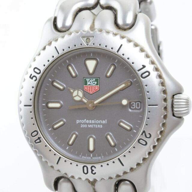 2406-541 タグホイヤー クオーツ腕時計 プロフェッショナル 200M S99.206 日付 純正ベルト