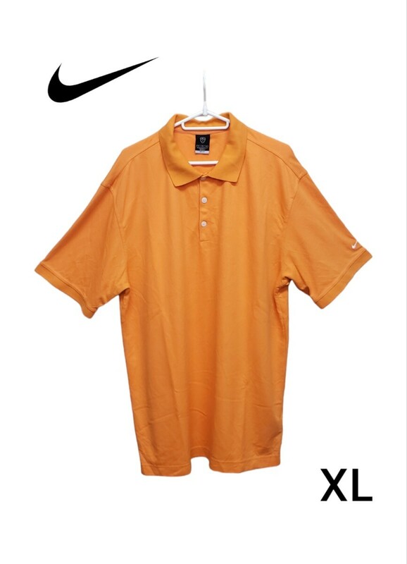 ナイキ NIKE ロゴ刺繍半袖ポロシャツ XL ゴルフ GOLF 203-0303