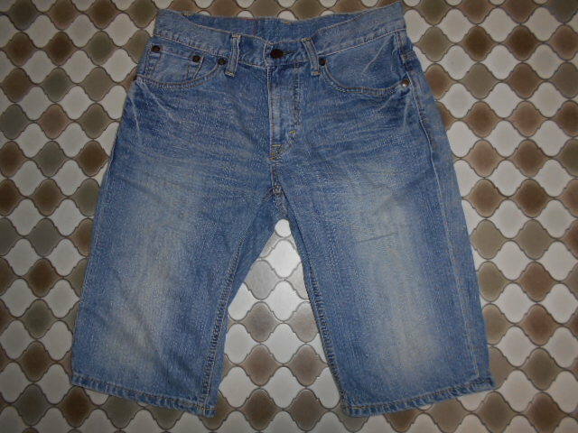 EDWIN503　EDGE OF BLUE JEANS　エドウィン　Gパン　ハーフパンツ　ハーフデニムパンツ　３０