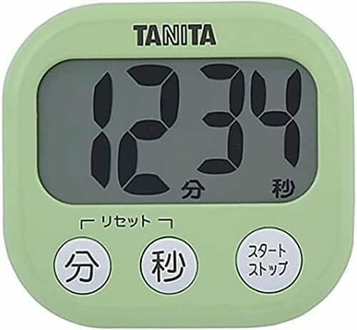 タニタ キッチン 勉強 学習 タイマー マグネット付き 大画面 大音量 100分 グリーン TD-384 GR でか見えタイマ