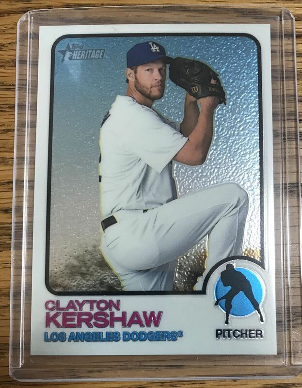 Topps heritage クレイトン・カーショウ　999枚限定　chromeカード　ドジャース