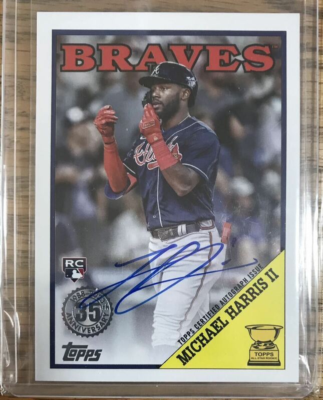 Topps mlb 2023 マイケルハリス2世　直筆サインカード　1988インサートオート　ルーキーカード　RC ブレーブス　Braves Michael Harris II