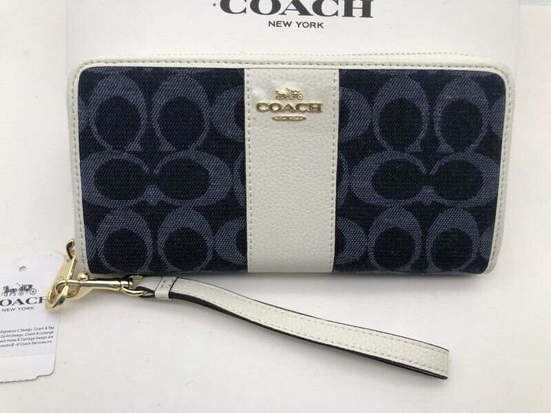 コーチ COACH 長財布 財布 シグネチャー アコーディオンラウンドジップウォレット 新品 未使用 贈り物g141C C4453