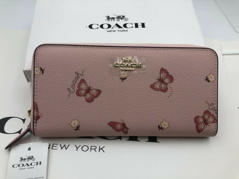 コーチ COACH 長財布 財布 シグネチャー アコーディオンラウンドジップウォレット新品 未使用 贈り物2857 e246