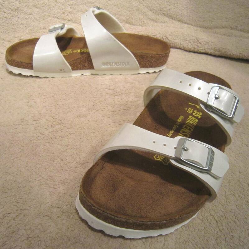 ビルケンシュトック　シドニー　パールホワイト　35　22.5㎝　　　　　BIRKENSTOCK　Sydney　ダブルストラップサンダル　ドイツ製　wj2406c