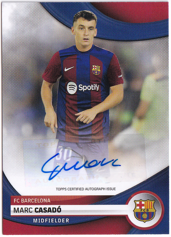 【カサド/Marc Casado】2023-24 Topps Barcelona Official Team Set Auto 直筆サイン