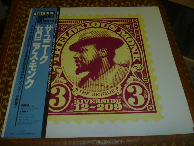 LP12in 国内RIVERSIDE mono THE UNIQUE/THELONIOUS MONK