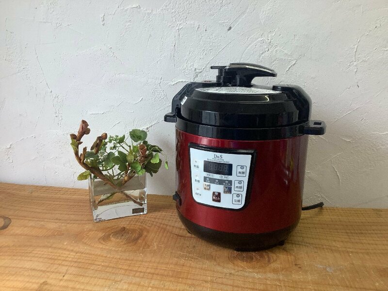D&S ディーアンドエス 家庭用マイコン電気圧力鍋 STL-EC30R レッド 赤 キッチン家電 圧力炊飯器 圧力鍋 調理器具