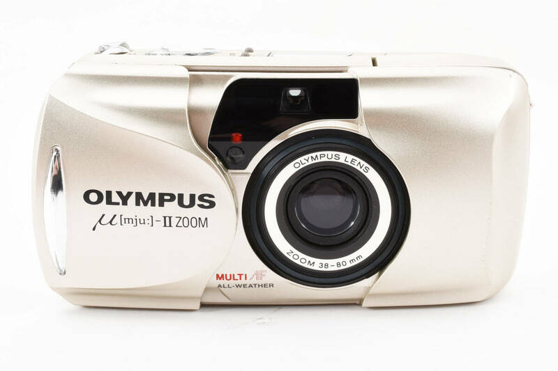 ★極上美品★ OLYMPUS オリンパス μ [mju:]-II ZOOM LENS 38-80mm ミュー 2 コンパクトフィルムカメラ シャンパンゴールド #1464
