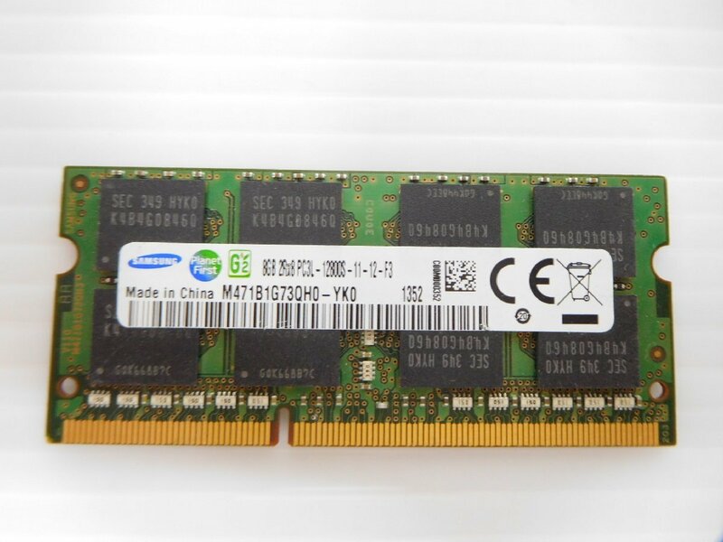 ノートパソコン用メモリ　8GB■PC3L-12800S■DDR3L-1600■(6)