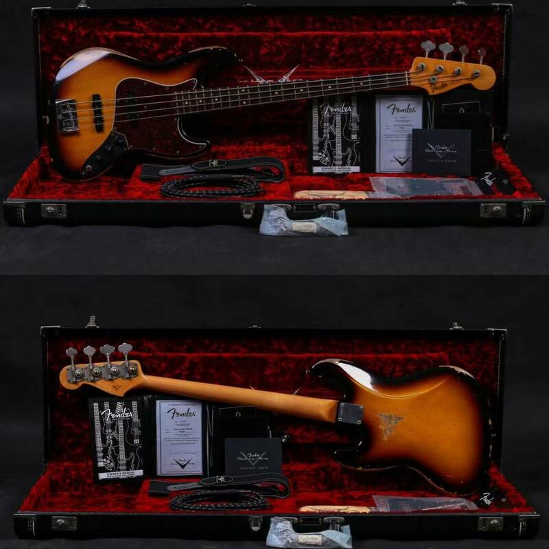 FENDER CustomShop MasterBuilt by Yuriy Shishkov 1964 Jazz Bass HEAVY RELIC