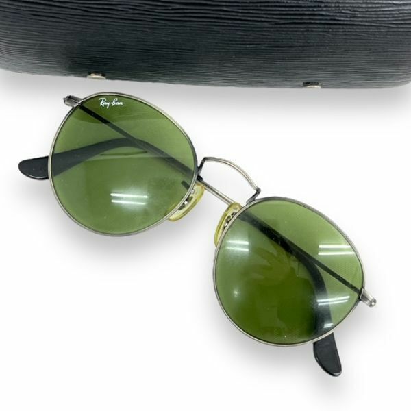 Ray-Ban レイバン サングラス 眼鏡 アイウェア ファッション ブランド W0966 メタル グリーン ラウンド ボシュロム