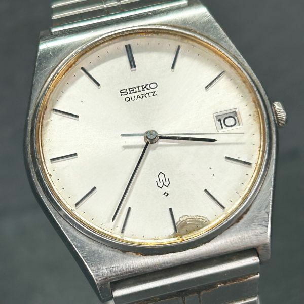 1970年代製 SEIKO セイコー QUARTZ クオーツ 7832-8010 腕時計 アナログ カレンダー ヴィンテージ 諏訪精工舎 新品電池交換済 動作確認済