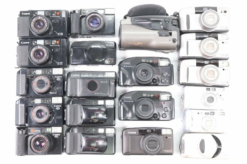 【20点】CANON キャノン フィルムカメラ コンパクトカメラ まとめ売り Autoboy 2/3/LUNA/155/S/AF35M 等 20635-Y