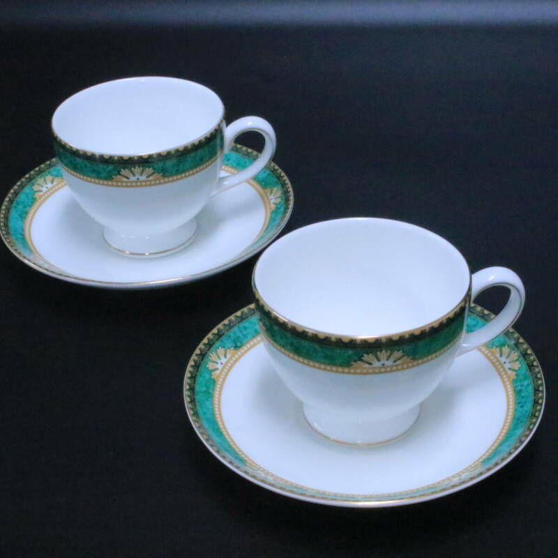 あ//A7799 【未使用・保管品】WEDGWOOD ウェッジウッド　LAMBOURN カップ＆ソーサー　ペア　ランボーン　イギリス製品