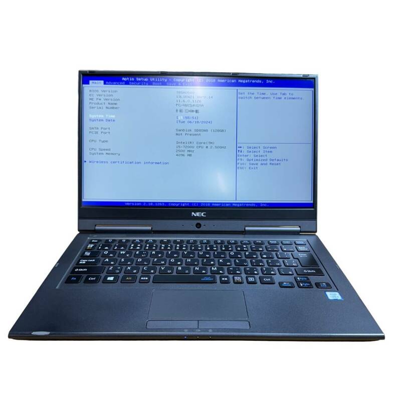 【ジャンク】NEC LAVIE Direct HZ Hybrid ZERO GN254U/2A PC-GN254U2GA (Core i5-7200U 2.5GHz / 4GB / 128GB) (管：NP0040)