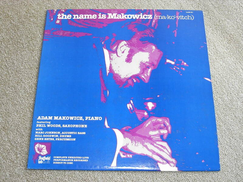 高音質レコード1441弾 シェフィールド・ラボ(Sheffield Lab) ADAM MAKOWICZ / THE NAME IS MAKOWICZ