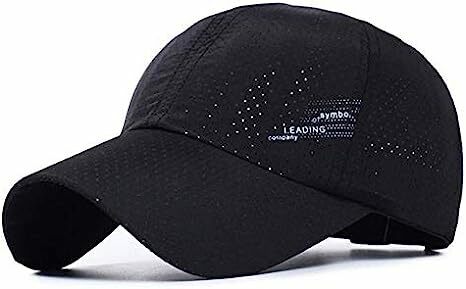メッシュキャップ 男女兼用 速乾 軽薄 野球帽 紫外線対策スポーツ帽子　キャップ　ブラック
