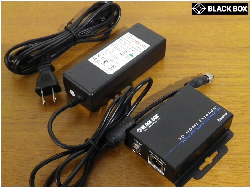 【福岡】◇BLACK BOX/VX-HDMI-TP-3D40M/3D HDMI CATxエクステンダ/COMING DATA製ACアダプタ-（CP0540)付【TW0323-1】