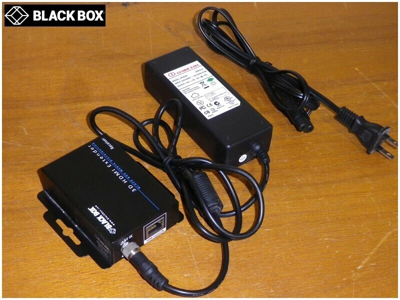 【福岡】◇BLACK BOX/VX-HDMI-TP-3D40M/3D HDMI CATxエクステンダ/COMING DATA製ACアダプタ-（CP0540)付【TW0323-2】