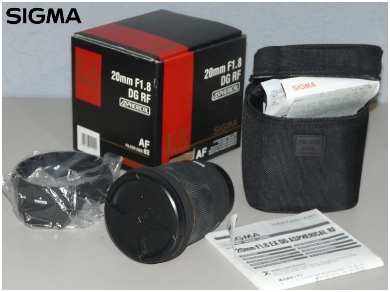 【福岡】◇SIGMA/20mm F1.8 EX DG ASPHERICAL RF/一眼レフ用大口径広角レンズ/オートフォーカス【TW1001-5】