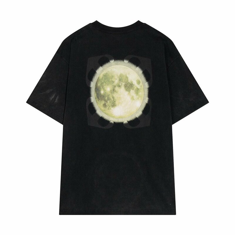 OFF-WHITE オフホワイト 黒 半袖 tシャツ Super Moon ARROW 男女兼用 夏 カットソー コットン トップス Lサイズ