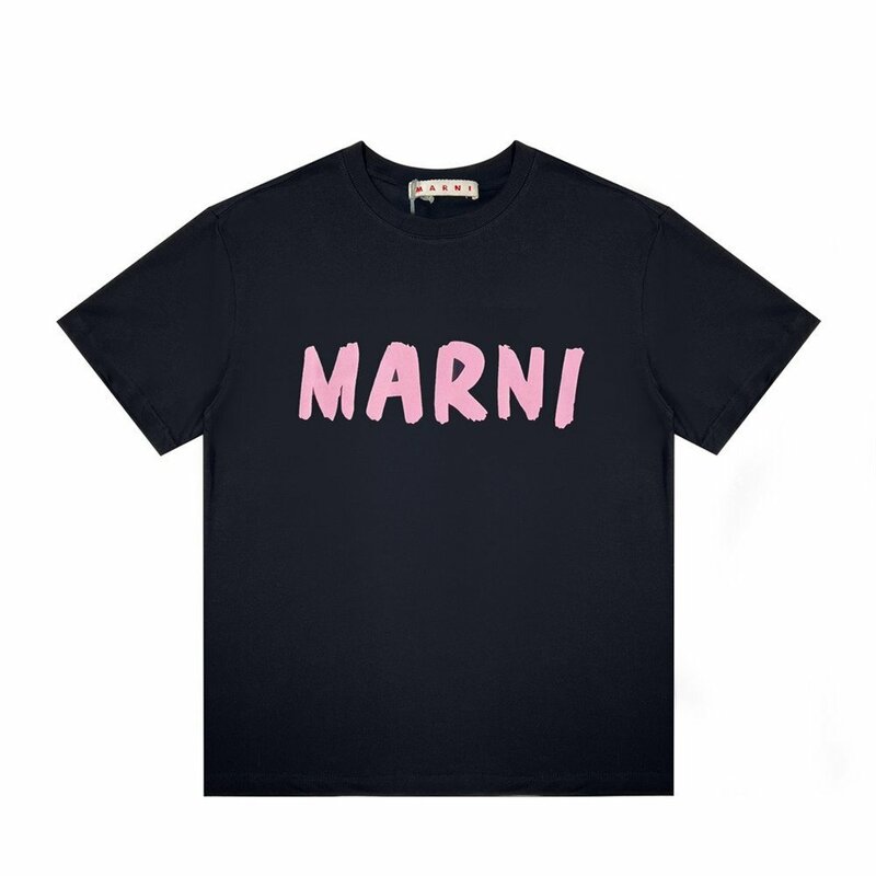 MARNI マルニ ロゴ Tシャツ 半袖Tシャツ ブラックピンク blackpink Oversize Cotton T-Shirt ロゴT Mサイズ