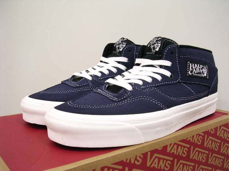 新品 VANS HALF CAB 33 DX ネイビー US9.5 27.5cm 生産終了 定価13750円 アナハイム ファクトリー#VN0A5KX6NWD バンズ ハーフキャブ