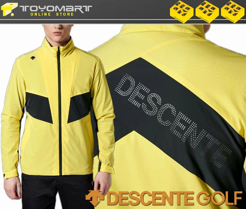 G201●DESCENTE GOLF デサントゴルフ●新品　ポーラテックアルファ ウィンドジャケット　イエロー/L　定価27500円