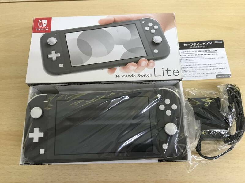 070(16-17) １円スタート Nintendo Switch ニンテンドースイッチ Lite 本体 グレー 動作確認/初期化済み