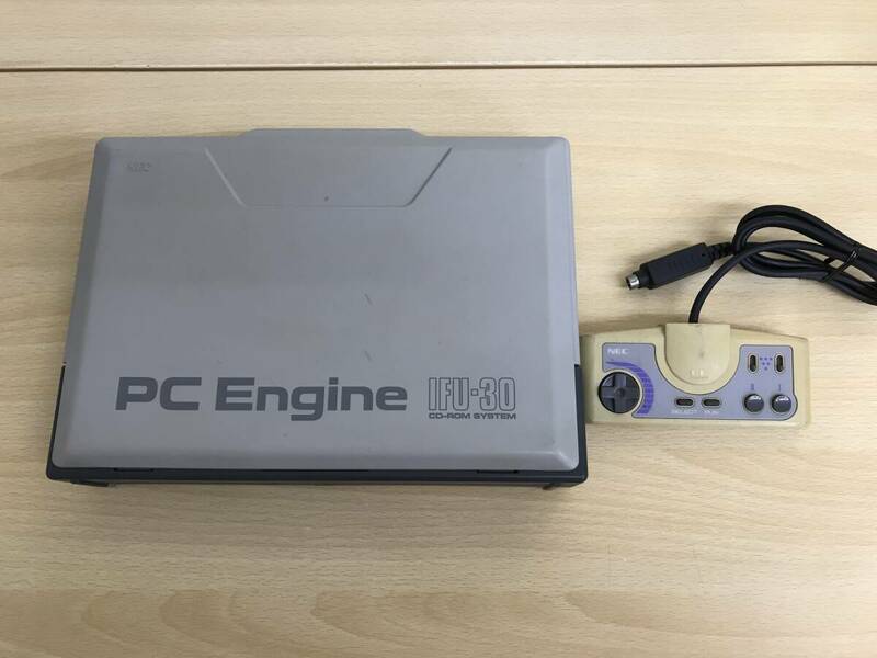 067(16-40) 通電・起動確認済み NEC PC Enging PCエンジン コアグラフィックス+CD+ROM2 SYSTEM+インターフェイスユニット+コントローラー